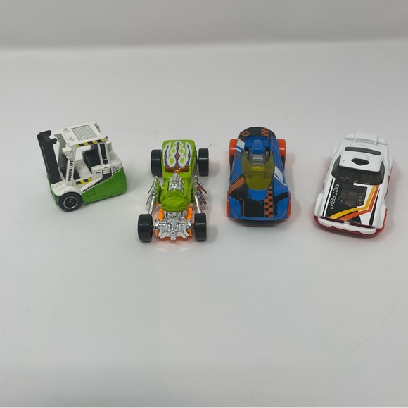Hot Wheels Other - Hot Wheels & Matchbox Lot 4 - Street Creeper Warp Speeder Fast Fish Forklift